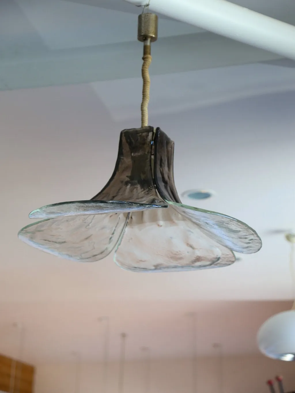 Italian Murano Glass Pendant Light by Carlo Nason for Mazzega — view 6
