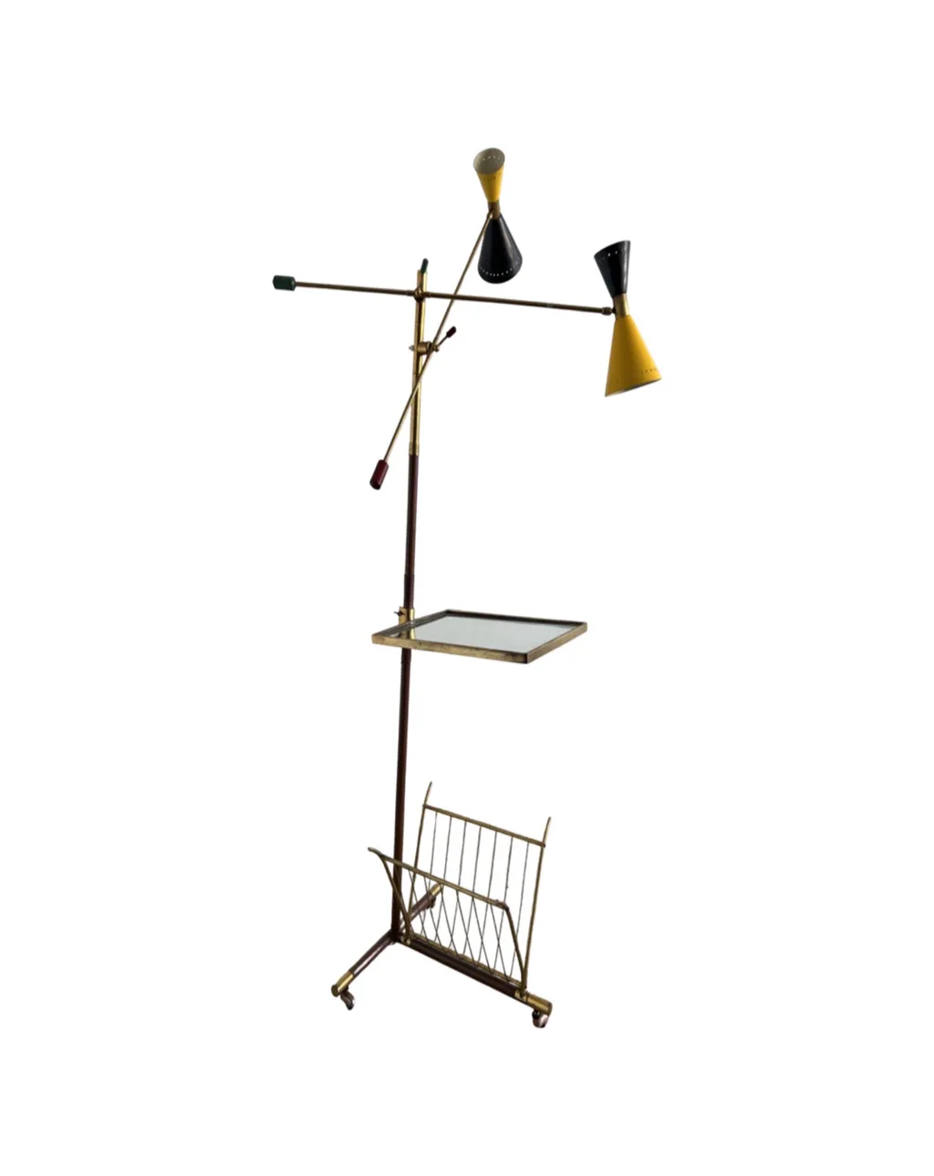 Angelo Lelli Floor Lamp for Stilnovo