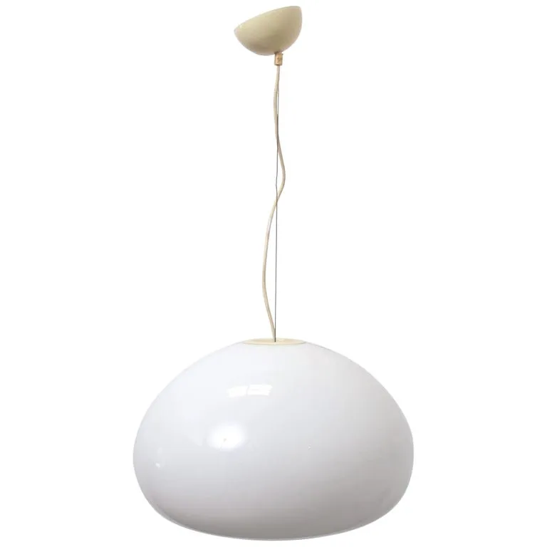 Achille & Pier Giacomo Castiglioni Opaline Glass Pendant Lamp for Flos