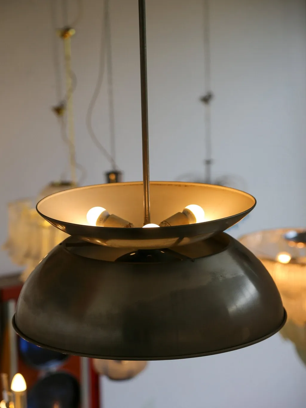 Italian Aluminium Pendant Lamp by Vico Magistretti for Artemide — view 6
