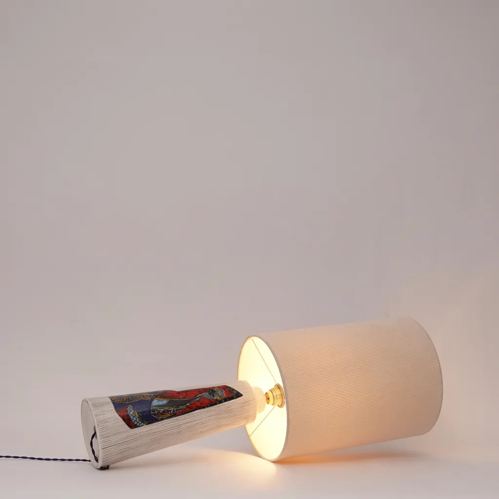 Ceramic Table Lamp from San Marino, Italy — view 7
